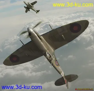 3D打印模型Spitfire  in obj-format的图片