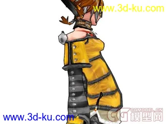 3D打印模型女孩   卡通贴图  骨骼的图片