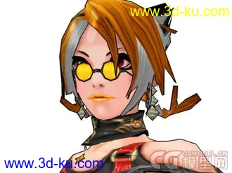 3D打印模型女孩   卡通贴图  骨骼的图片