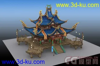 3D打印模型古代建筑_上海绿岸网络的测试题的图片