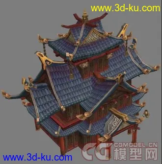 3D打印模型古代建筑_上海绿岸网络的测试题的图片