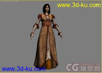 3D打印模型Cristina vespucci (Assassins Creed)的图片
