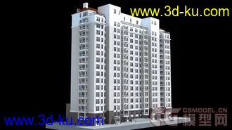 3D打印模型居住小区公寓楼的图片