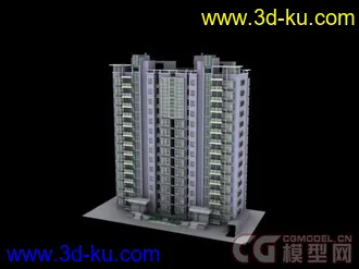 3D打印模型居住小区公寓楼的图片