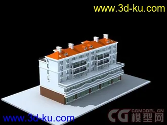 3D打印模型居住小区公寓楼的图片