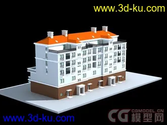 3D打印模型居住小区公寓楼的图片