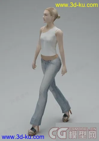高精度逼真女性模型的图片