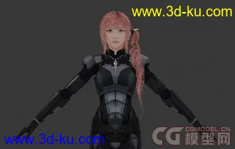 3D打印模型最终幻想13-2 塞拉 两套服装的图片