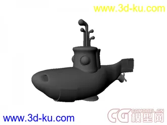 3D打印模型卡通潜水艇的图片