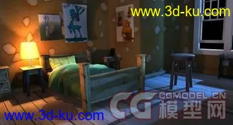 3D打印模型一个常用的室内场景的图片