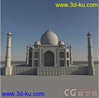 泰姬陵 maya 模型 原创的图片