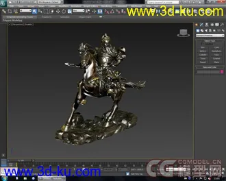 3D打印模型马上关公(实体扫描)(奥运庆祝贴一)的图片