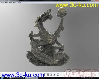 3D打印模型盘龙戏珠(实体扫描)(奥运庆祝贴二)的图片