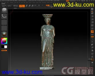 3D打印模型女像柱(实体扫描)(奥运庆祝贴五)的图片