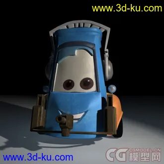 3D打印模型卡通汽车角色的图片