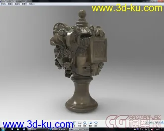 3D打印模型抽象雕塑一(实体扫描)(奥运庆祝贴十二)的图片