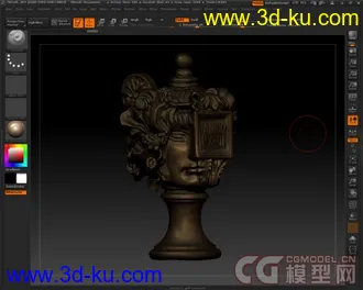 3D打印模型抽象雕塑一(实体扫描)(奥运庆祝贴十二)的图片