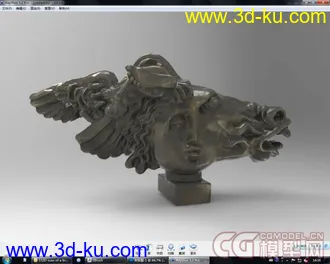 3D打印模型抽象雕塑二(实体扫描)(奥运庆祝贴十三)的图片