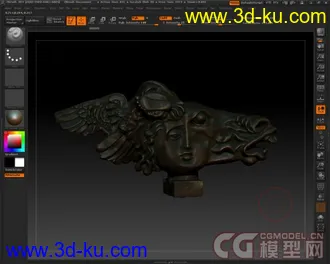 3D打印模型抽象雕塑二(实体扫描)(奥运庆祝贴十三)的图片