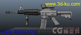 3D打印模型给大伙们送枪炮来啦~！！m4卡宾枪嘿嘿的图片