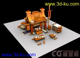 小酒馆模型的图片