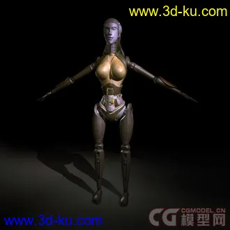 3D打印模型女仆人机器人影视角色的图片