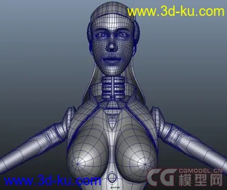 3D打印模型女仆人机器人影视角色的图片