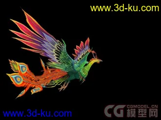 3D打印模型凤凰的图片
