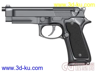 3D打印模型m9军用手枪的图片