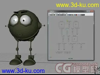 3D打印模型机器人绑定的图片