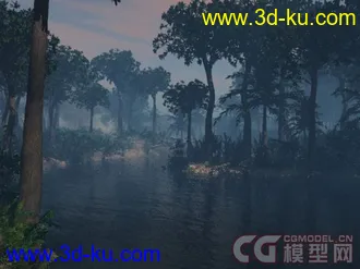 3D打印模型一个史前场景  泥盆纪---侏罗纪的图片