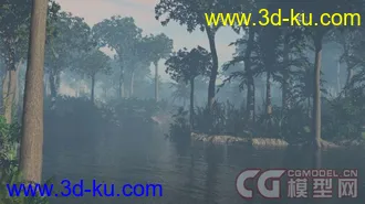 3D打印模型一个史前场景  泥盆纪---侏罗纪的图片