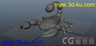 3D打印模型一只卡通蝎子的图片