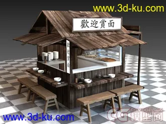 3D打印模型面摊的图片