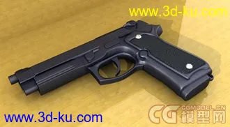 3D打印模型M9军用手枪（修正上传）的图片