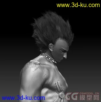 3D打印模型zb毛发尝试的图片