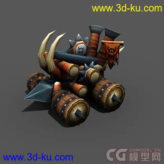 战车3D模型的图片