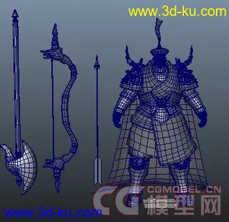 3D打印模型将军！上个士兵的模有朋友说不好所以又做个感觉还不错让大家看看的图片
