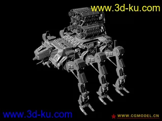 3D打印模型Pandora Echo Mech机器攻击怪物的图片