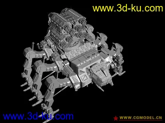 3D打印模型Pandora Echo Mech机器攻击怪物的图片