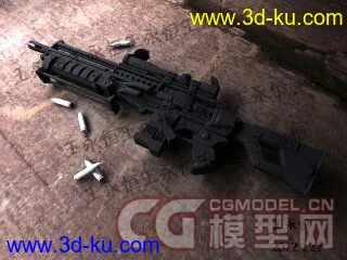 3D打印模型上学时做的一把枪的图片