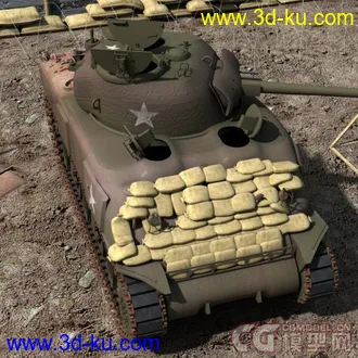 3D打印模型被击毁的坦克四辆 M4A1 Panther Tiger King Tiger(更新加一辆)的图片