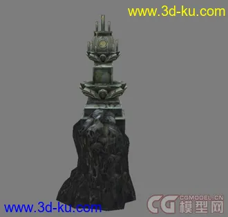 3D打印模型一个游戏里的烛台，欢迎下载学习，交流的图片