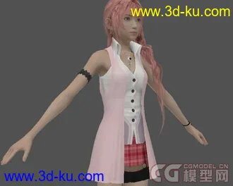 最终幻想13角色 Sarah 3d模型 求[精][火]的图片