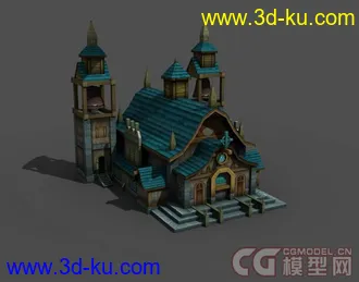 3D打印模型欧式教堂的图片