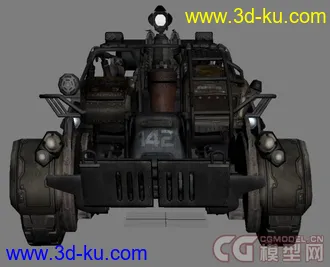 3D打印模型彪悍的次世代战车的图片