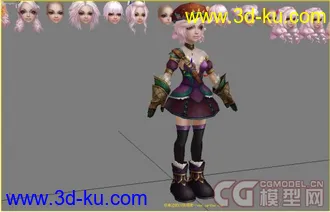 可爱的小女孩模型下载的图片