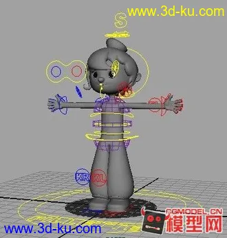 3D打印模型卡通高级绑定的图片