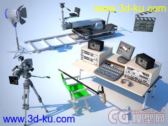 一组电影摄影设备模型的图片