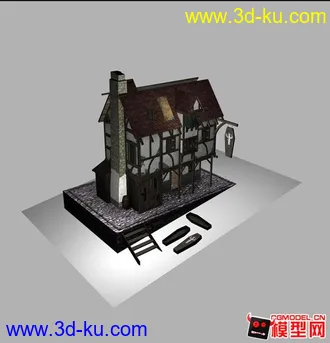3D打印模型做了个房子！需要的下吧的图片